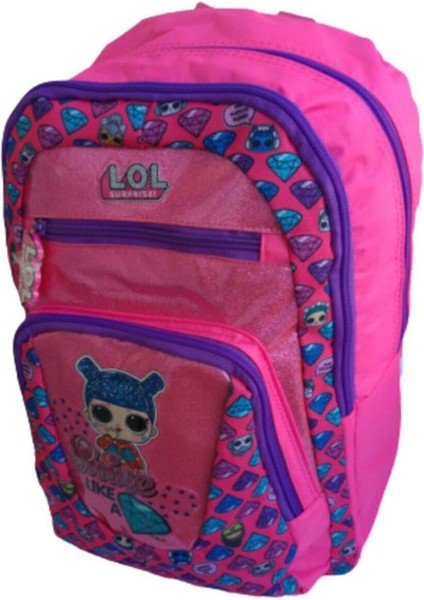 Tekstil L.o.l Pembe Elmas Surprise Ilk Okul Çantası Pembe Sırt Çantası