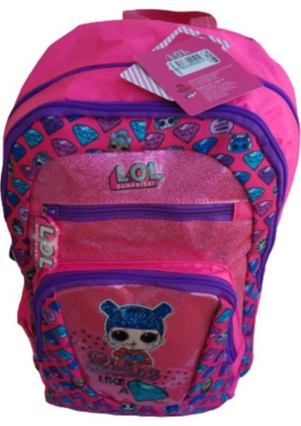 Tekstil L.o.l Pembe Elmas Surprise Ilk Okul Çantası Pembe Sırt Çantası