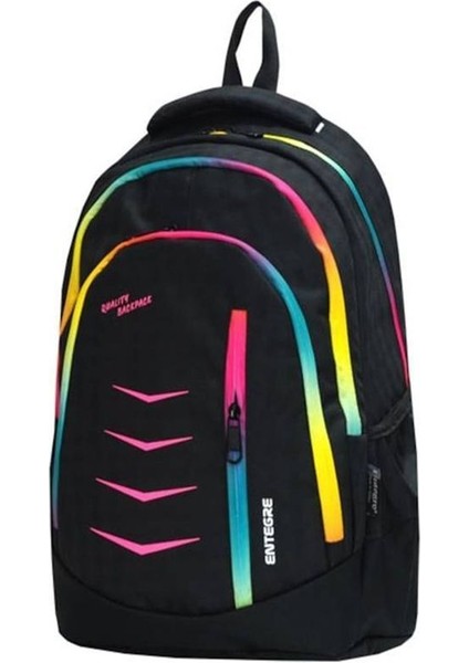 Çanta Sepetim Tekstil Entegre 9837 Günlük ve Okul Sırt Çantası Düz Back To School Siyah 100% Polyester Tek Ebat S