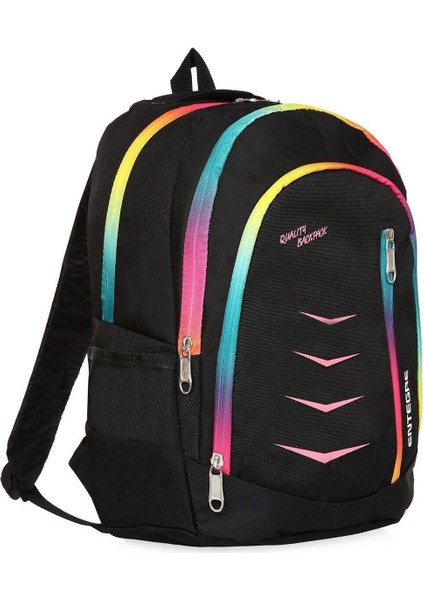 Çanta Sepetim Tekstil Entegre 9837 Günlük ve Okul Sırt Çantası Düz Back To School Siyah 100% Polyester Tek Ebat S