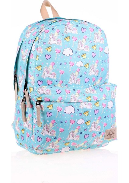 Back To School Nature Sırt Çantası ( Unicorn Balloon ) Düz Çok Renkli Tek Ebat Sırt Çantası Hayır