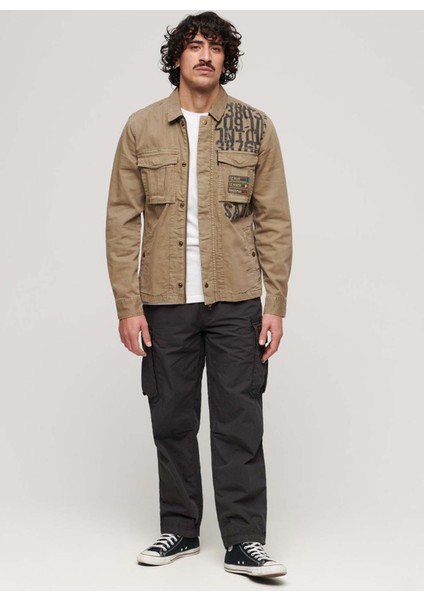 Lastikli Paça Siyah Erkek Kargo Pantolon M7011131A02A_PARA Cargo Slım Pant