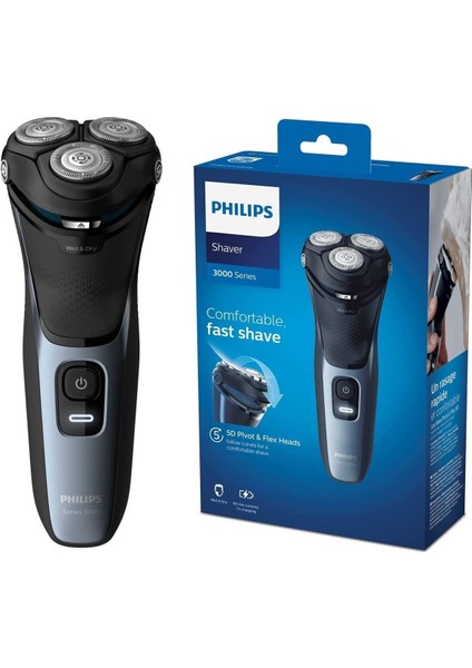 Sakal 5d Oynar Başlıklı Islak Kuru Tıraş Makinesi 1 - 3 Şarjlı 1-2 Saat Yok Yok Siyah Resmi Distrib