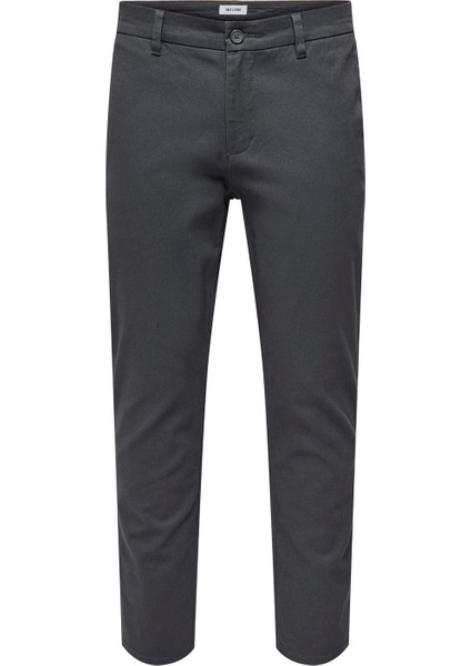 Normal Bel Dar Paça Dar Antrasit Erkek Pantolon Onsnıcky Pete Slım 0241 Pant