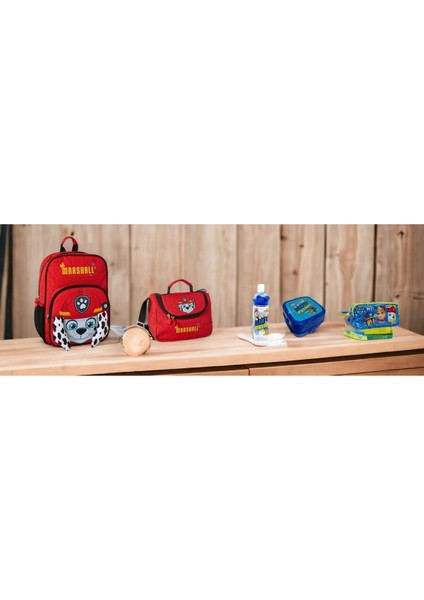 100% Polyester Paw Patrol Okul Çantası ,beslenme Çantası ,su Matarası ,beslenme Kabı ve Kalemlik Te