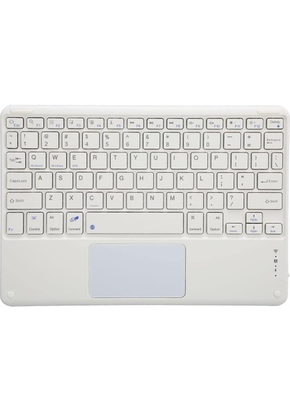 Casper Via S48 8" Uyumlu Kablosuz Bluetooth Dahili Bataryalı Şarjlı Touchpad'li Klavye - Beyaz