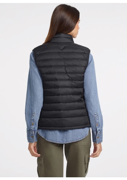 Siyah Kadın Yelek Gj Puffer Vest - Recy Irıdescent Ny fırsatları