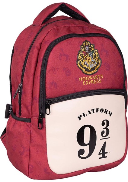 Tekstil Okul Çantası 2586 Desenli Back To School Kırmızı Lisanslı