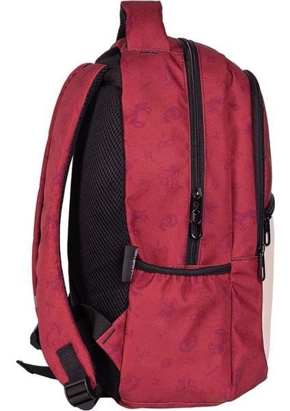 Tekstil Okul Çantası 2586 Desenli Back To School Kırmızı Lisanslı