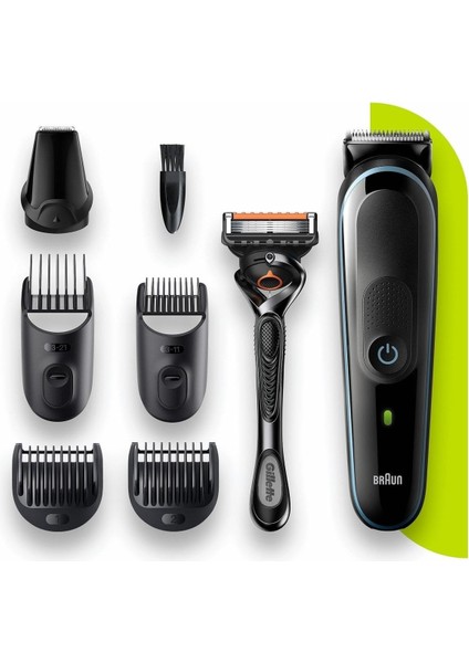 Ithalatçı Garantili Mgk 5345 Erkek Bakım Kiti 7'si 1 Arada Şekillendirici + Gillette Hediye Kuru 2