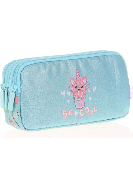 Hayır Kids&love 3 Bölmeli Kalem Çantası Kapitone Cactus L8099 Kahverengi Back To School Desenli Tek modelleri
