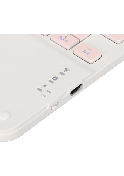 Broleo Smart MT6735 10" Uyumlu Kablosuz Bluetooth Dahili Bataryalı Şarjlı Touchpad'li Türkçe Q Klavye - Pembe