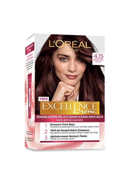 L'oreal Paris Excellence Creme 4.15 Büyüleyici Kahve fiyatları