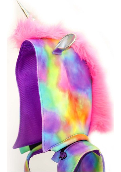Back To School Back To School Unicorn Large Çıkabilir Kapüşonlu Sırt Çantası Tekstil Unicorn Sırt Ç