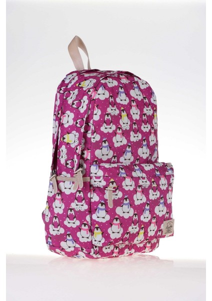 Unicorn Nature Okul Çantası Penguen K1320 Pembe Hayır Back To School Tek Ebat