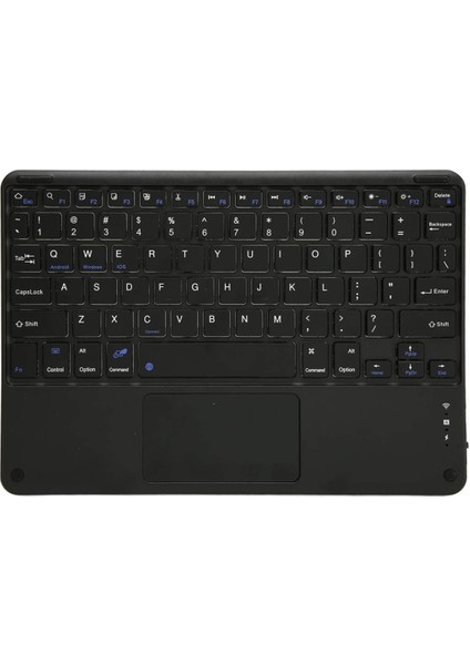 Sprange M50 10.4" Uyumlu Kablosuz Bluetooth Şarjlı Touchpad'li Türkçe Q Klavye - Siyah