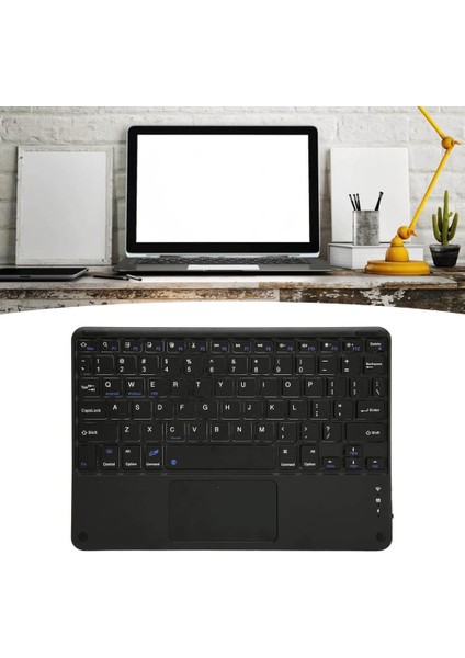 Sprange M50 10.4" Uyumlu Kablosuz Bluetooth Şarjlı Touchpad'li Türkçe Q Klavye - Siyah