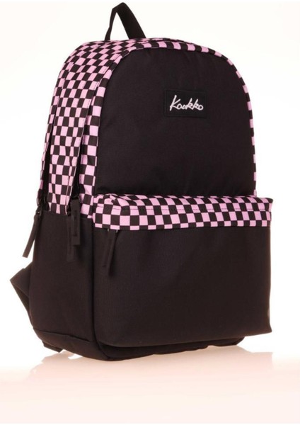 Suya Dayanıklı Basic Colors Okul Sırt Çantası Pembe Check K1631 Back To School Sırt Çantası Pembe T fırsatları