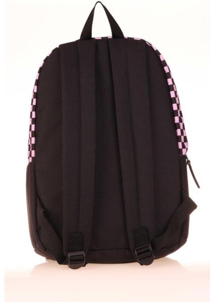 Suya Dayanıklı Basic Colors Okul Sırt Çantası Pembe Check K1631 Back To School Sırt Çantası Pembe T indirimleri