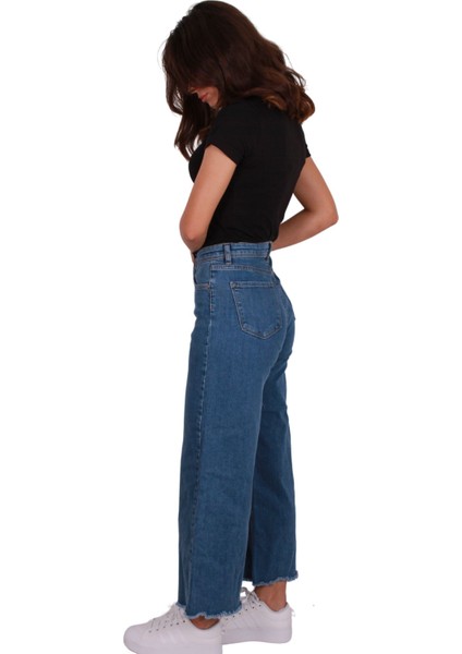 Kadın Mavi Jean Pantolon - 25KD52002140