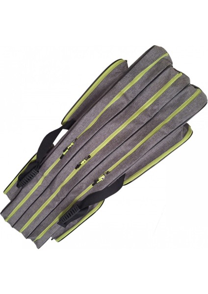 Koyu Gri Olta Kamış Çantası 150 cm 3 Gözlü 4 Cepli Suya Dayanıklı Tasarım fiyatları