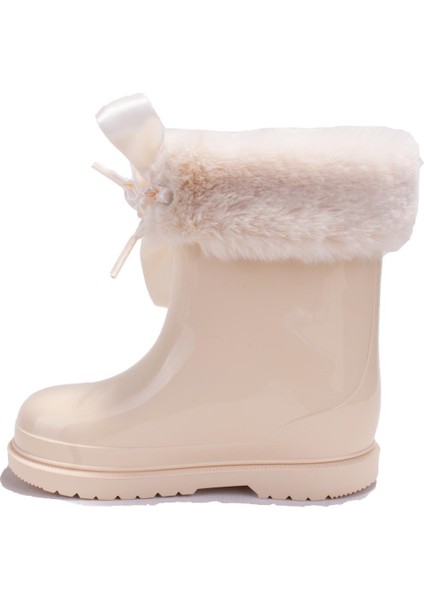 W10258CN Bimbi Soft Bej Ortopedik Kız Çocuk Yağmur Çizme modelleri