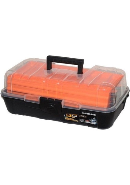 Genel Markalar Turuncu Kutu 16'' Balıkçı Takım Çanta Şeffaf Lux