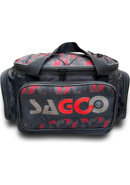Kırmızı Tackle Bag Red Camo Balıkçı Malzeme Çantası