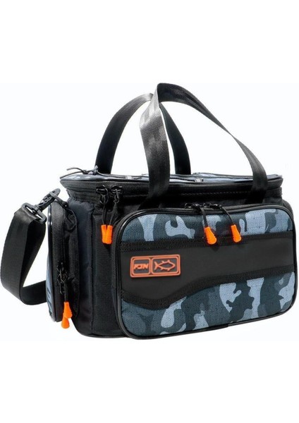 Bej Black Camo Helper Bag - Balıkçı Çantası