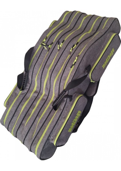 Gri 120 cm 5 Gözlü 4 Cepli Koyu Gri Olta Kamış Çantası fiyatları