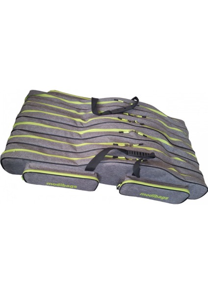 Gri 120 cm 5 Gözlü 4 Cepli Koyu Gri Olta Kamış Çantası fırsatları