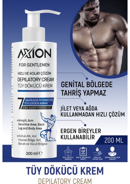Axıon Pratik Tüy Dökücü 200 Ml Erkek