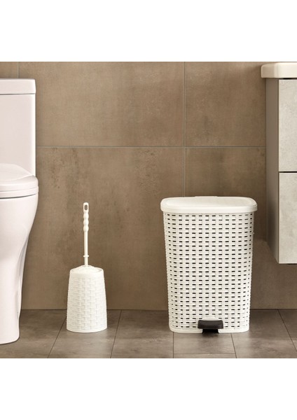 Ponçik Store Tuvalet Fırçası Pratik Klozet Temizleme Fırçası Rattan Banyo Wc Klozet Fırçası Temizlik Fırçası