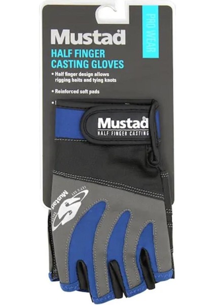 Beyaz Half Finger Casting Glove Spin Eldiven