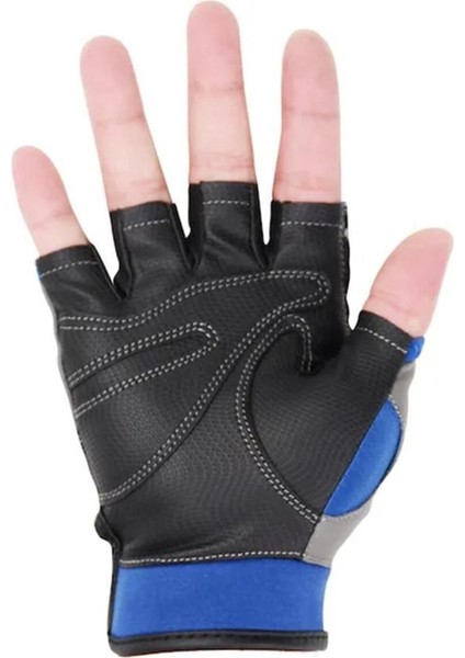 Beyaz Half Finger Casting Glove Spin Eldiven