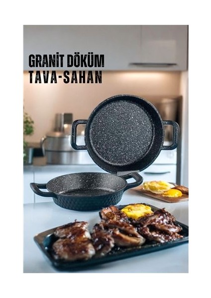 Döküm Granit Sahan Tava 2 Li Set 720657