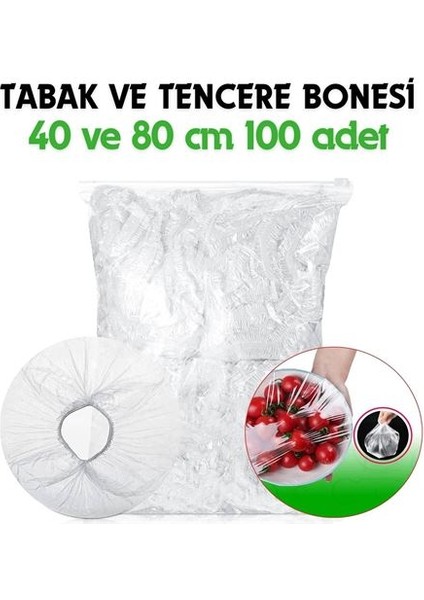 Tabak ve Tencere Bone Seti 2 Boyutlu 100 Adet 718847