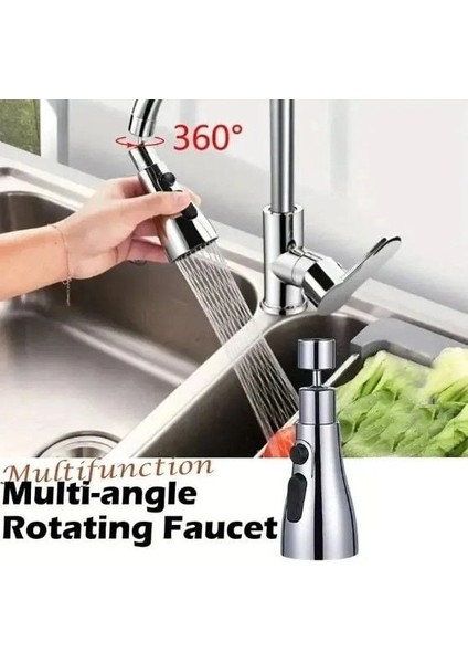 3 Fonksiyonlu Metalik Musluk Başlığı modelleri