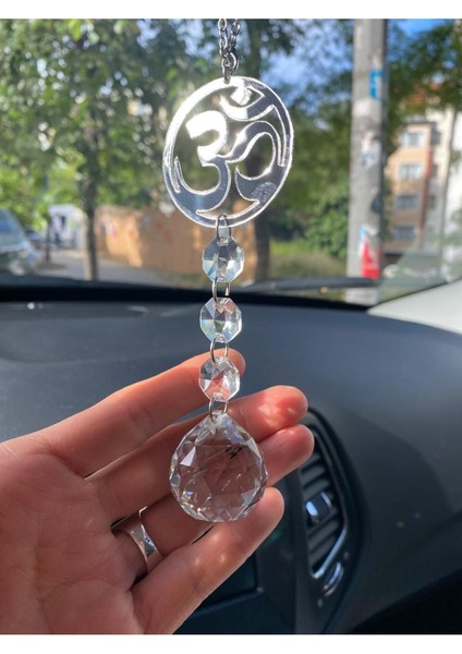 Om Sembölü Kristal Taşlı, Pleksi Aynalı Araç Ayna Aksesuarı, Dikiz Ayna Süsü Hediyelik. modelleri