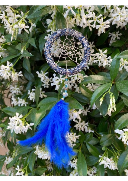 Mavi Taşlı Tüylü Araç Içi Dikiz Aynası Süsü 01 fiyatları