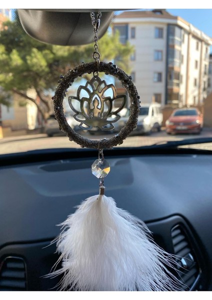 Yeni Lotus Çiçeği Araba Hediyesi Dikiz Ayna Süsü