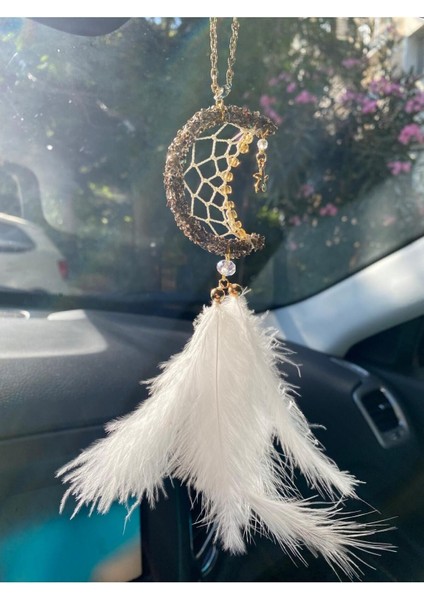 Yeni Düş Kapanı, Dreamcatcher Hilal Ay Yıldız Türk Bayrağı Motifli Araç Dikiz Aynası Süsü modelleri