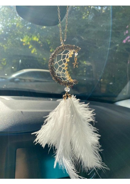Yeni Düş Kapanı, Dreamcatcher Hilal Ay Yıldız Türk Bayrağı Motifli Araç Dikiz Aynası Süsü fırsatları