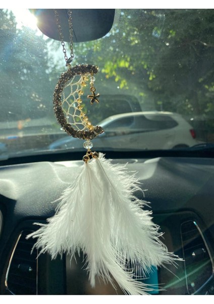 Yeni Düş Kapanı, Dreamcatcher Hilal Ay Yıldız Türk Bayrağı Motifli Araç Dikiz Aynası Süsü indirimleri