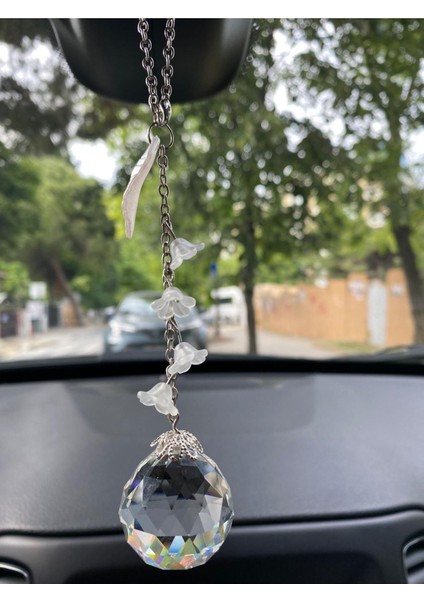 Kristal Taşlı Büyük Araba Dikiz Aynası Süsü Araba Kolyesi fırsatları