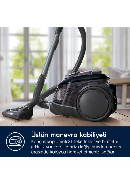 71 Dba - 80 Dba Pure C9 PC91-8STM 72 Db Toz Torbasız LED Başlıklı Elektrikli Süpürge- 10 Yıl Motor indirimleri