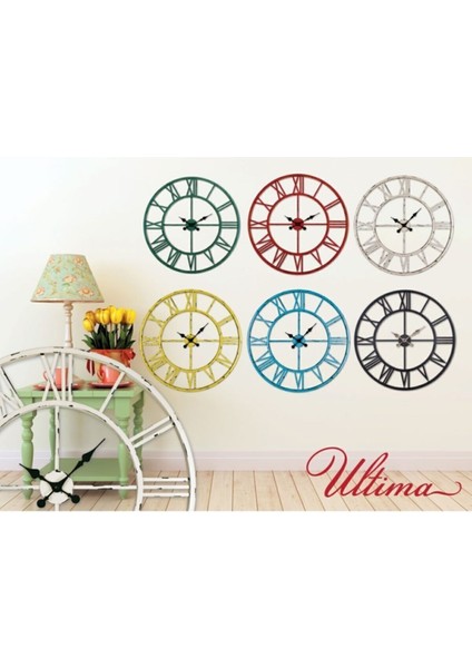 Siyah Modern Ultima 2688 B Ferforje 76 Cm. Iskelet Duvar Saati Yuvarlak Siyah 75 x 75 Metal Yuvarla fiyatları
