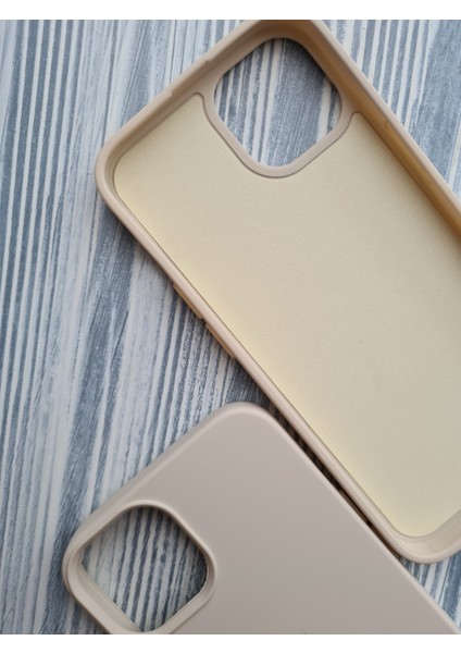 Apple iPhone 15 ile Uyumlu Lansman Içi Kadife Esnek Silikon Kılıf