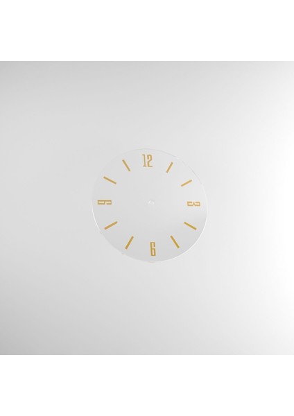 Altın Modern Luxry Saat Camı Gold Rakam*(Sadece Cam)* Yuvarlak 40 cm Altın Yuvarlak Modern