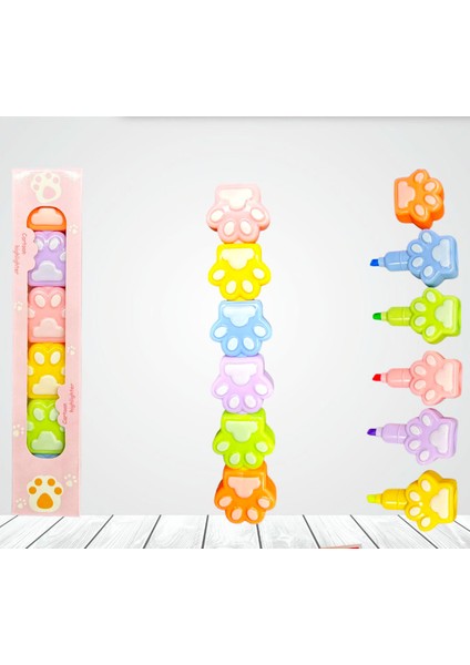 6'lı Pati Geçmeli Fosforlu Kalem modelleri